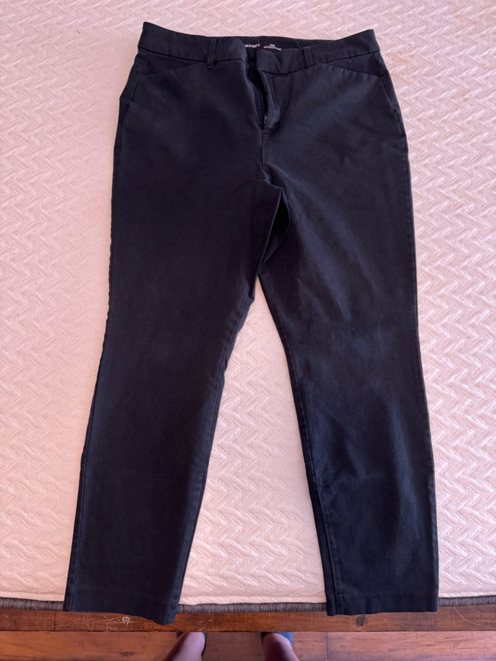 Old Navy Black Womens Straight-Leg Trousers
